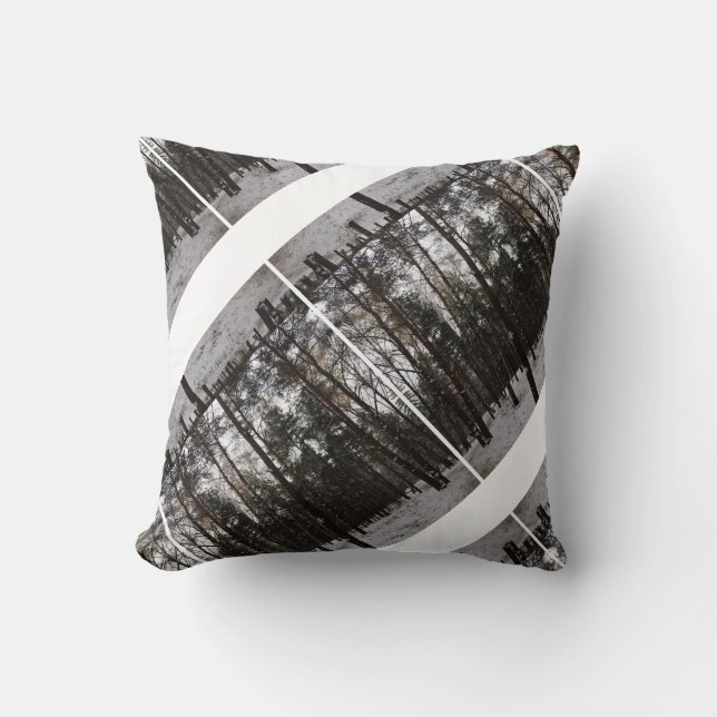 Almohada decorativa nieve en el bosque LS (Anverso)