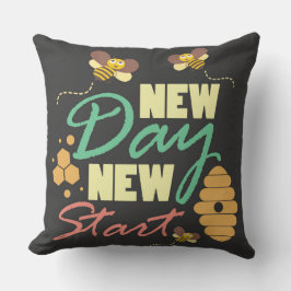Almohada Decorativa Nuevo Día Nuevo Comienzo