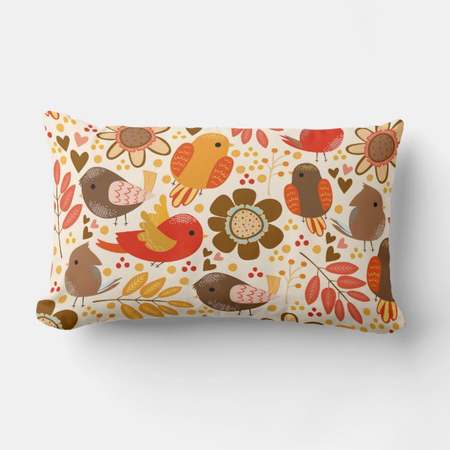 Almohada decorativa-pájaros (Anverso)