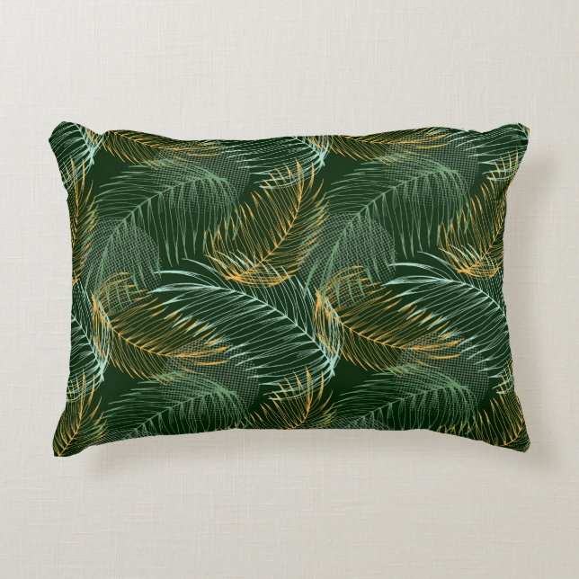 Almohada Decorativa Palmas Tropicales (Anverso)