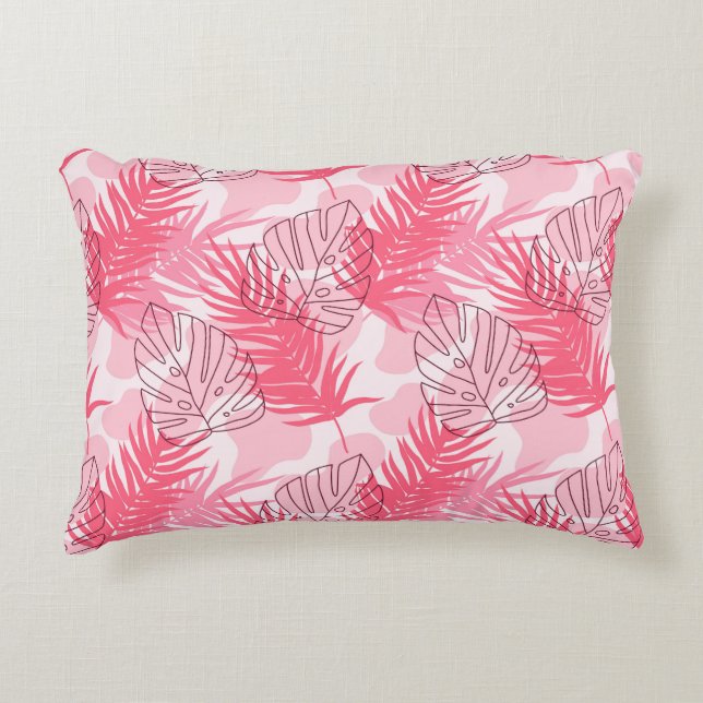 Almohada Decorativa Palmas Tropicales (Anverso)