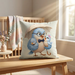Almohada Decorativa Papá Pájaro Diseño de Amor Fam