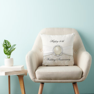 Almohada decorativa para aniversario de bodas de P
