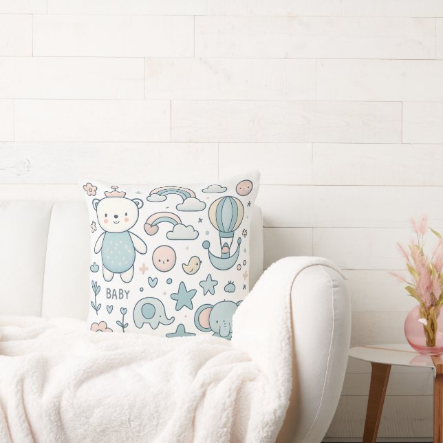 Almohada Decorativa para Cuarto de Bebé Caprichosa (Sofá)