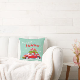 almohada decorativa para Feliz Navidad.
