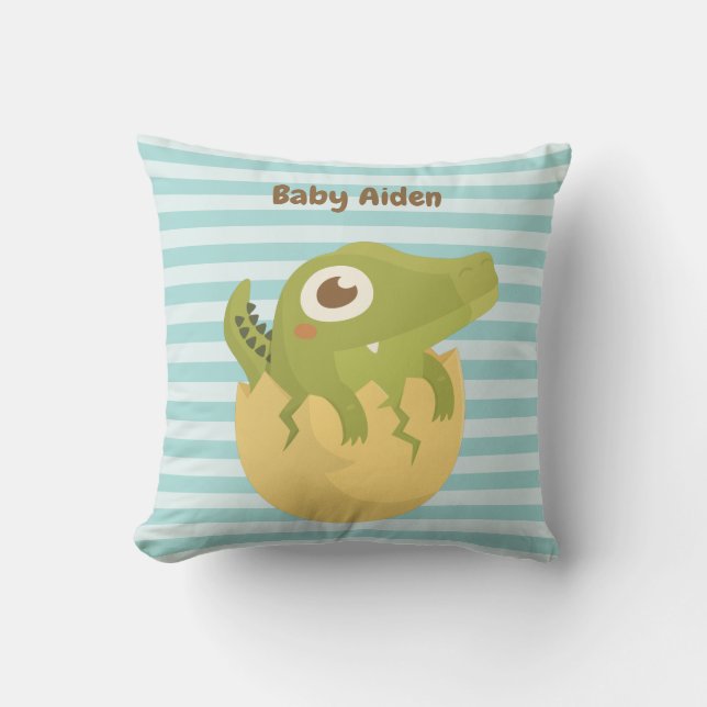 Almohada decorativa para habitación de bebé con hu (Anverso)