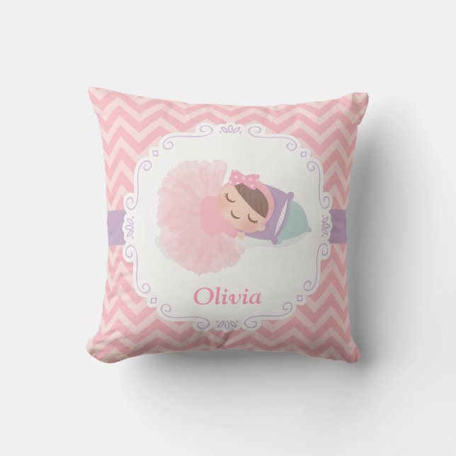 Almohada decorativa para habitación de niña bebé b (Anverso)