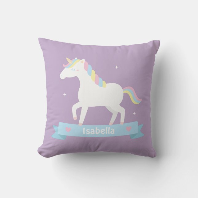 Almohada decorativa para habitación de niñas Unico (Anverso)