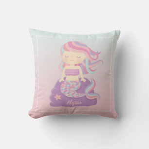 Almohada decorativa para habitación de sirena lind
