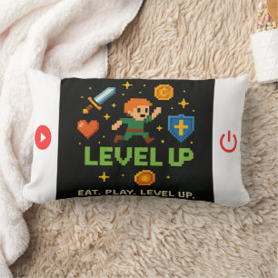 Almohada Decorativa para Jugadores 'Level Up' – De