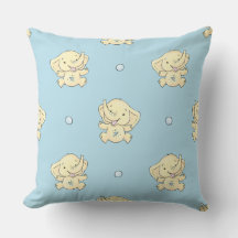 Almohada decorativa para nursery de elefante bebé 