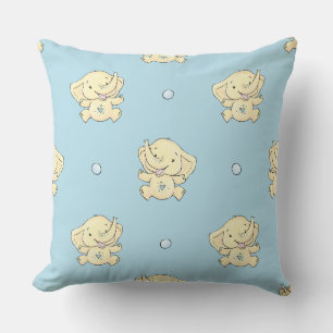 Almohada decorativa para nursery de elefante bebé