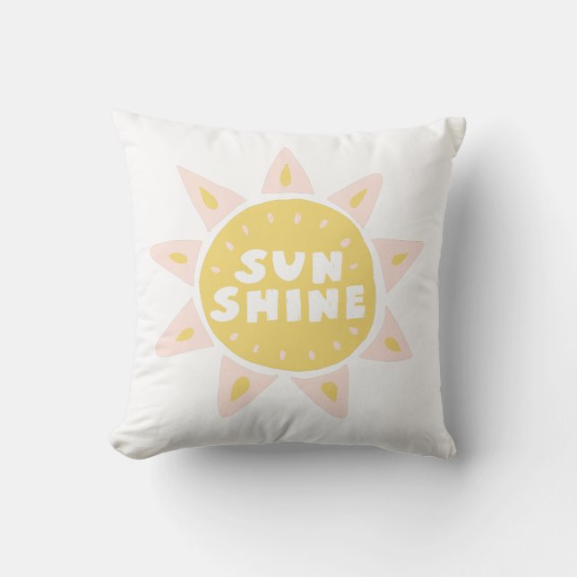 Almohada decorativa para nursery Sunshine (Anverso)