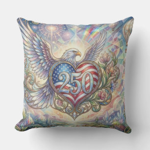 Almohada decorativa patriótica USA 250