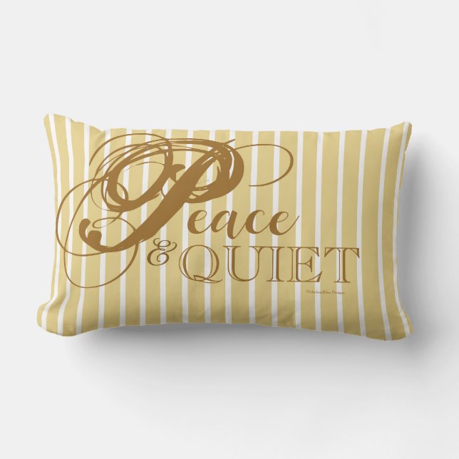 Almohada Decorativa Peace & Quiet (Caramelo) (Anverso)