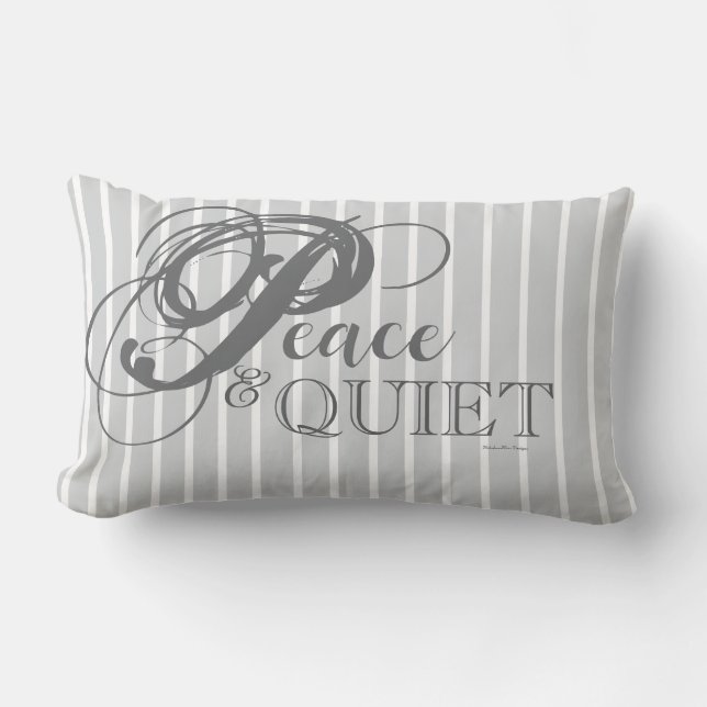 Almohada Decorativa Peace & Quiet (Día Lluvioso) (Anverso)