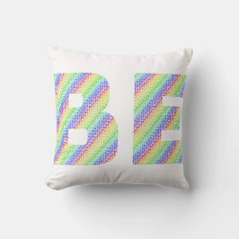 Almohada decorativa Permitirse ser Arcoíris