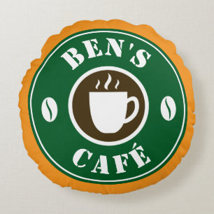 Almohada decorativa personalizada para cafetería