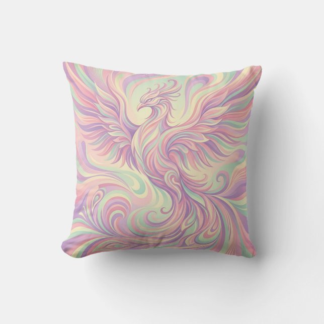 Almohada decorativa Phoenix Rising Wings (Anverso)