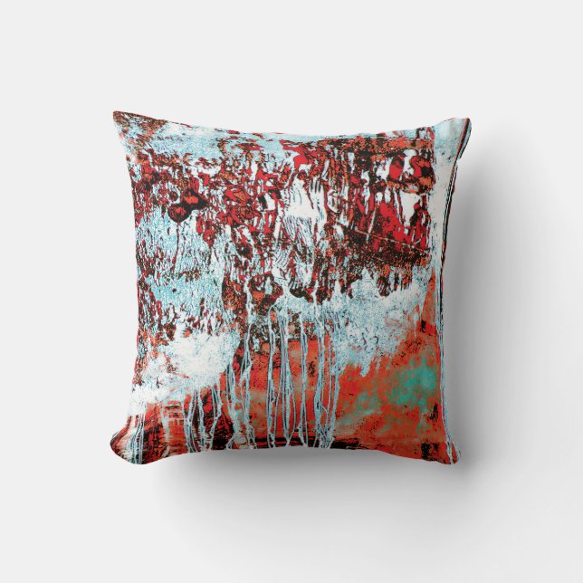 Almohada Decorativa – Pulso de Corrosión (Anverso)
