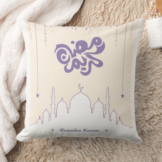 Almohada decorativa Ramadan Kareem con estrellas (Manta)