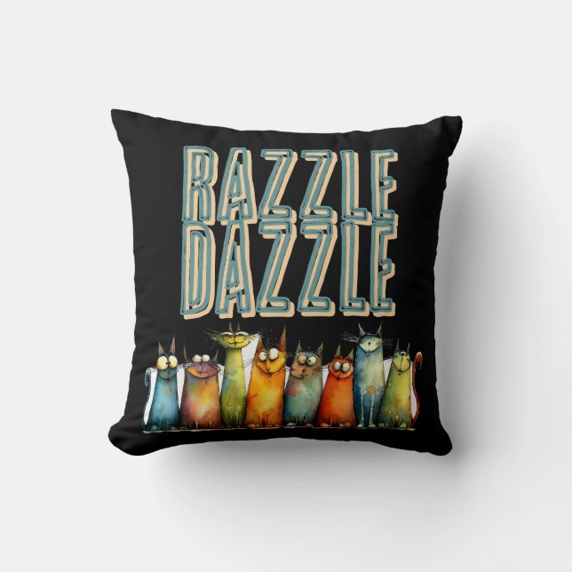 Almohada decorativa Razzle Dazzle (Anverso)
