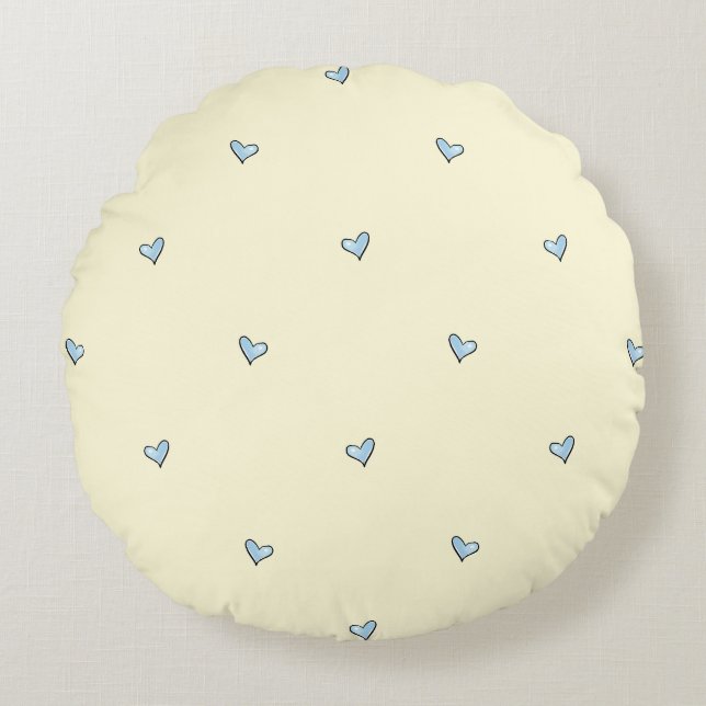 Almohada decorativa redonda para nursery con estam (Anverso)