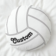 Almohada decorativa redonda personalizada de volei