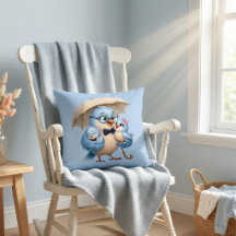 Almohada decorativa regalo de papá pájaro
