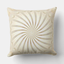 Almohada decorativa remolino beige crema