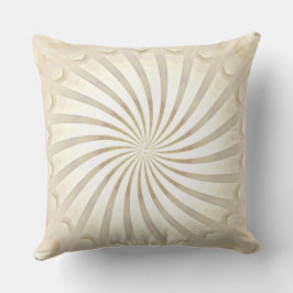 Almohada decorativa remolino beige crema