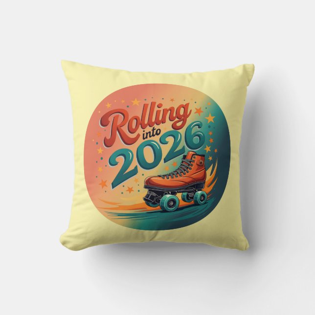 Almohada Decorativa Retro para 2026 (Anverso)