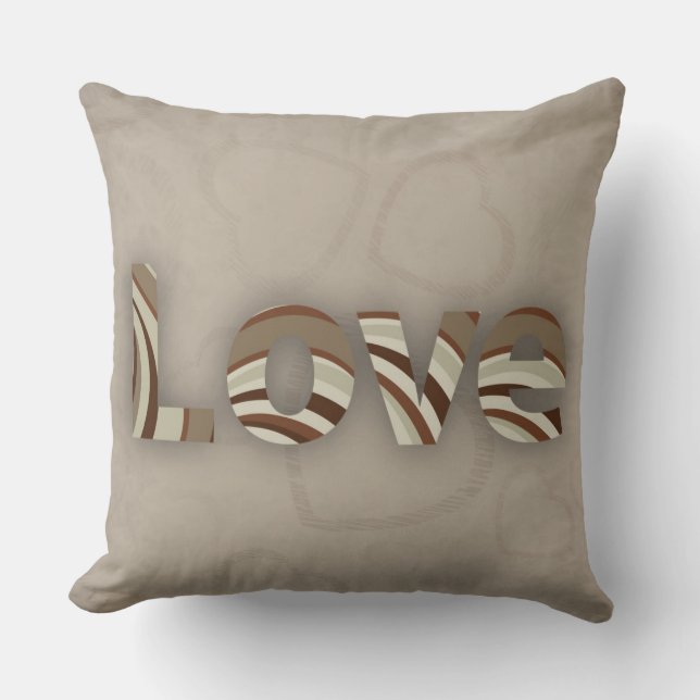 Almohada Decorativa Reversible de Amor (Anverso)