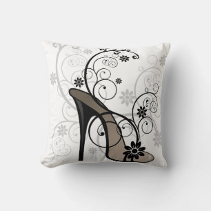 Almohada decorativa reversible de talón alto