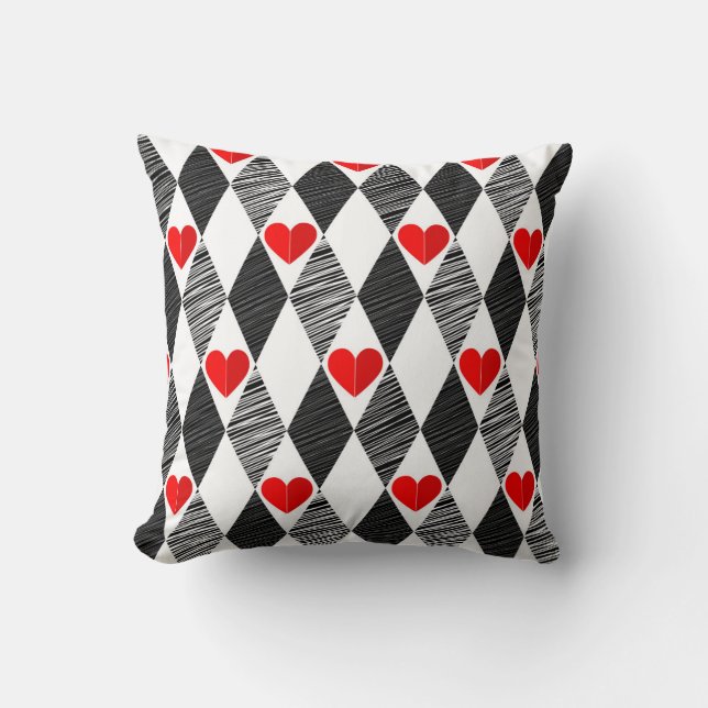 Almohada Decorativa Rey de Corazones (Anverso)