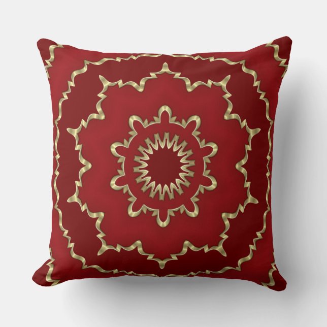 Almohada Decorativa Roja (Anverso)