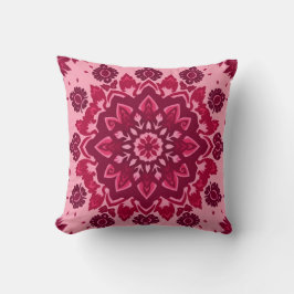 Almohada decorativa rosa boho chic