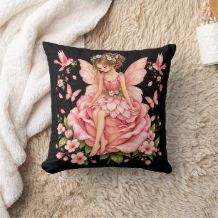 Almohada Decorativa Rosa Hada – Fairycore Capricho
