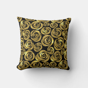 Almohada Decorativa-Rosas Glitter Falsas