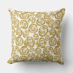 Almohada Decorativa-Rosas Glitter Falsas