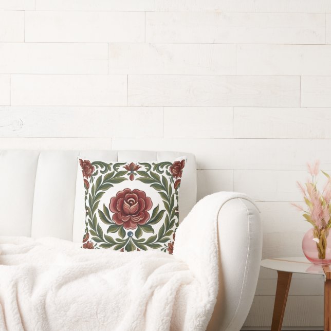 Almohada decorativa Rosemaling (Sofá)