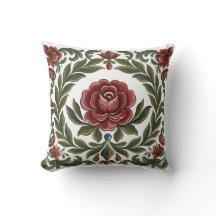 Almohada decorativa Rosemaling