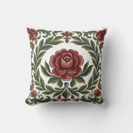 Almohada decorativa Rosemaling