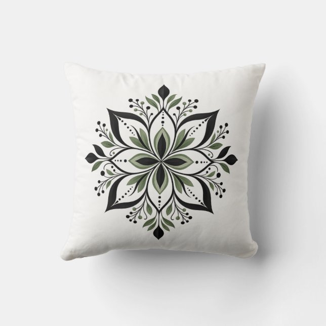 Almohada decorativa Sage Bloom (Reverso)