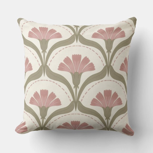 Almohada decorativa Sage & Rose Floral (Anverso)