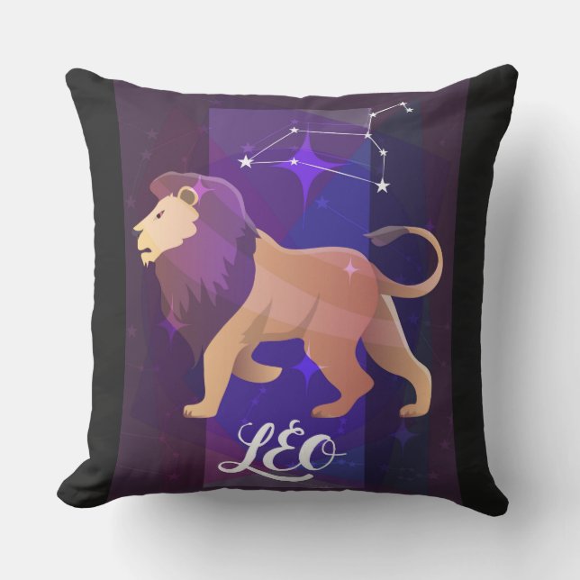 Almohada Decorativa Signo Leo (Anverso)