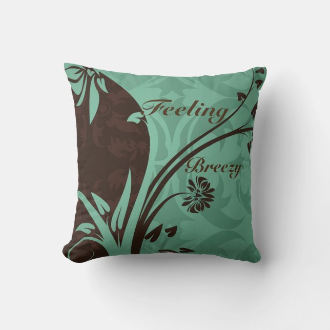 Almohada Decorativa Sintiendo Brisa (Anverso)
