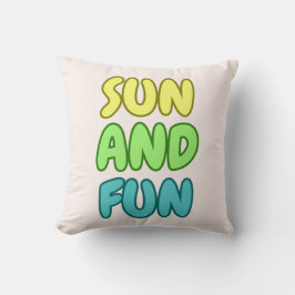 Almohada Decorativa Sol y Diversión