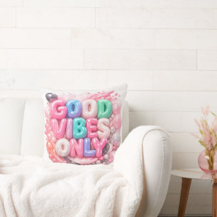 Almohada Decorativa 'Sólo Buenas Vibraciones'