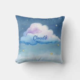 Almohada decorativa soñadora Cloud9 de acuarela